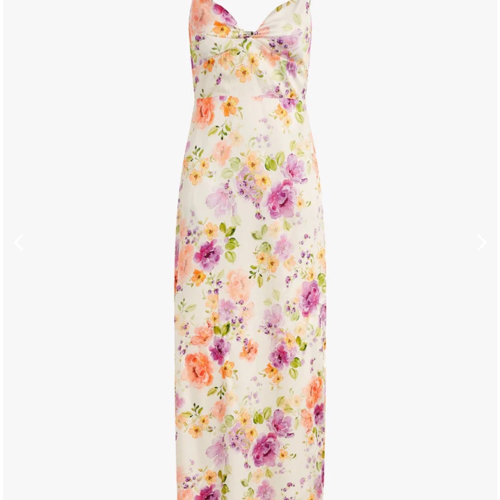 NWT - Favorite Daughter - Rosemary Floral Oahu Watercolor Dress - Picture 5 of 7